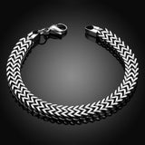 Heavy Duty Bangle Cuff Chain Link Bracelet